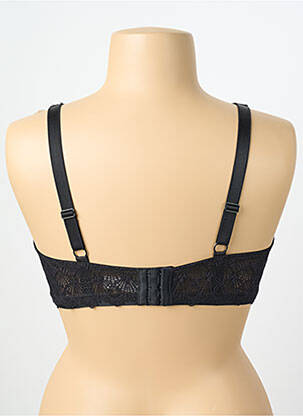 Soutien-gorge effet matière satinée haut soutien-gorge moulé noir DAMART femme