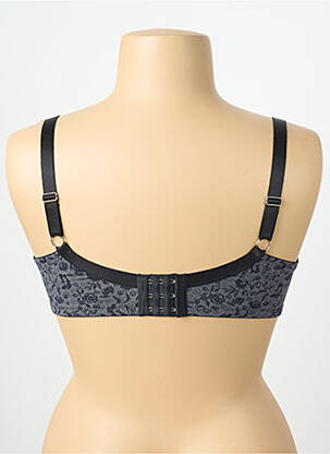 Soutien-gorge effet matière satinée haut soutien-gorge moulé gris CYBÈLE femme
