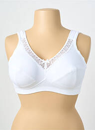 Soutien-gorge sans armature haut soutien-gorge emboitant blanc NATURANA femme