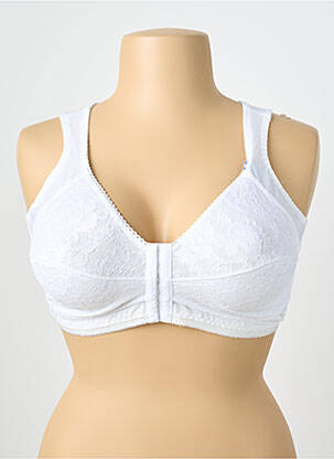 Soutien-gorge effet matière satinée brassieres blanc DAMART femme