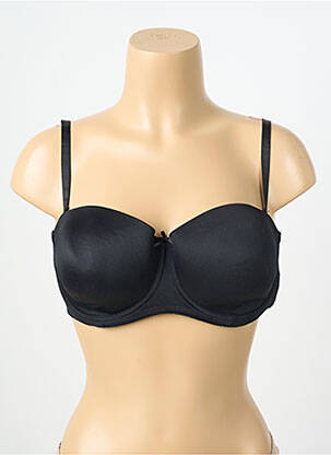 Soutien-gorge effet matière satinée haut soutien-gorge moulé noir NATURANA femme