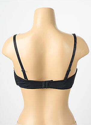 Soutien-gorge effet matière satinée haut soutien-gorge moulé noir NATURANA femme