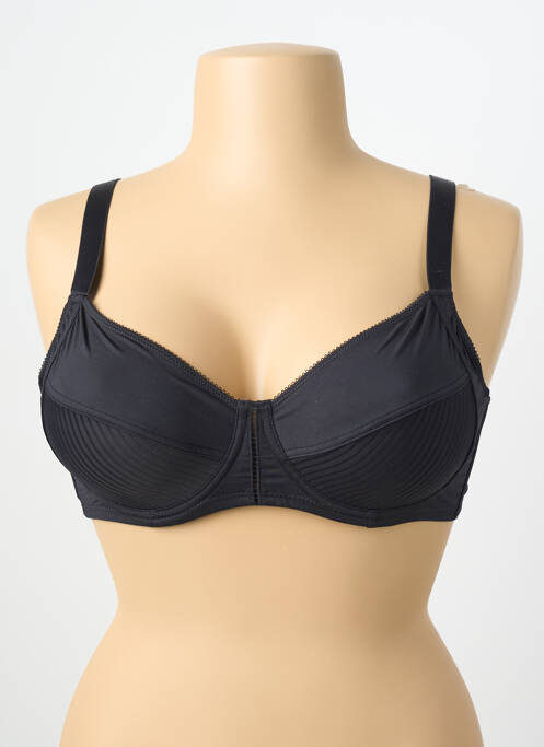 Soutien-gorge effet matière satinée haut soutien-gorge emboitant noir DAMART femme