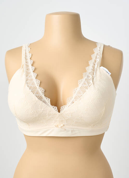 Soutien-gorge sans armature haut soutien-gorge moulé beige DAMART femme