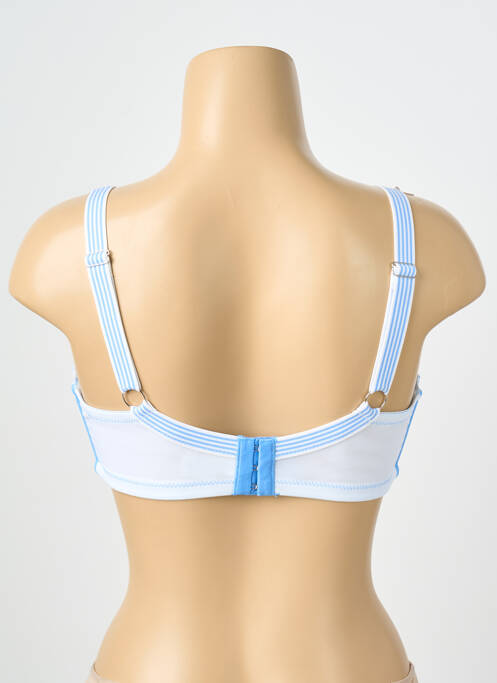 Soutien-gorge effet matière satinée haut soutien-gorge emboitant bleu CYBÈLE femme