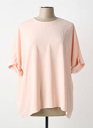 Blouse manches courtes manches courtes rose PAULE KA femme