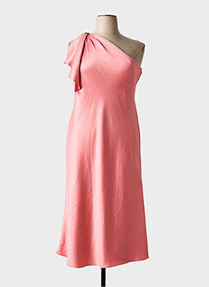 Robe longue coupe évasée sans manche rose RALPH LAUREN femme