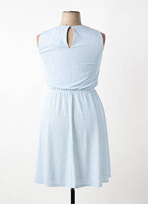 Robe mi-longue coupe fluide sans manche bleu TOMMY HILFIGER femme