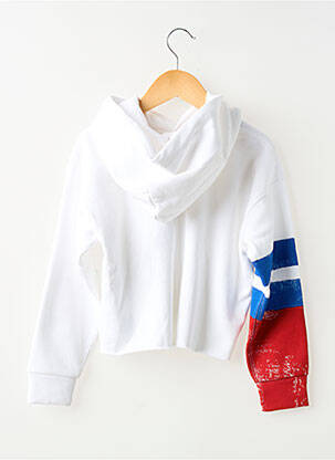 Sweat-shirt à capuche coupe droite manches longues blanc RALPH LAUREN garçon