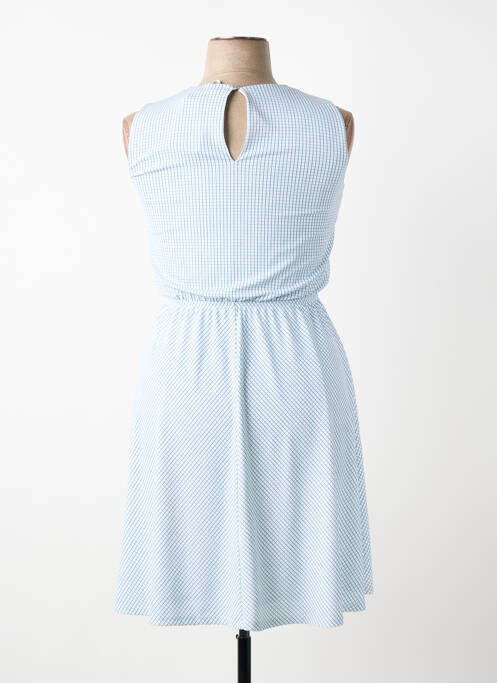 Robe mi-longue coupe fluide sans manche bleu TOMMY HILFIGER femme