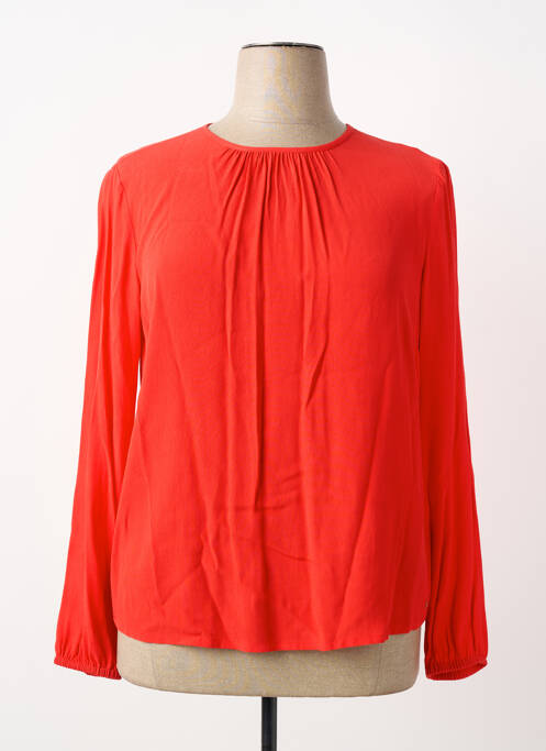 Blouse col rond manches longues rouge TOMMY HILFIGER femme