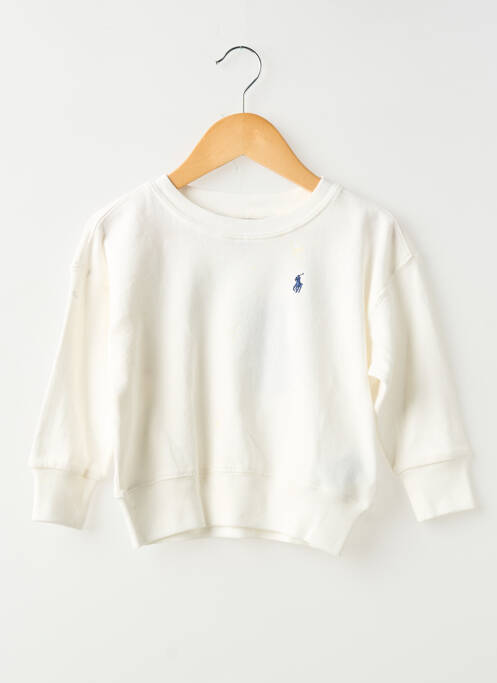 Sweat-shirt manches longues manches longues blanc RALPH LAUREN enfant