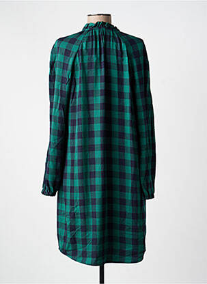 Robe mi-longue coupe fluide manches longues vert COMPTOIR DES COTONNIERS femme