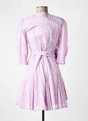 Robe mi-longue manches 3/4 manches 3/4 violet RALPH LAUREN femme