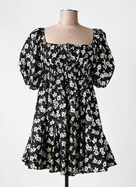 Robe courte coupe évasée manches courtes noir RALPH LAUREN femme