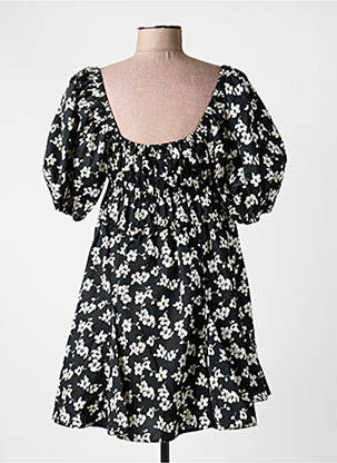 Robe courte coupe évasée manches courtes noir RALPH LAUREN femme