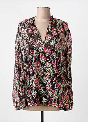 Blouse légère et transparente manches longues noir COMPTOIR DES COTONNIERS femme