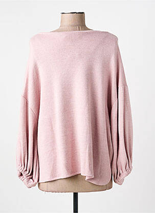 Pull coupe droite manches longues rose LES ACOLYTES femme