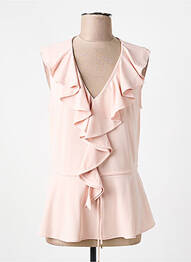 Top coupe cintrée sans manche rose RALPH LAUREN femme