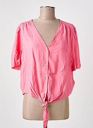 Chemisier manches courtes manches courtes rose TOMMY HILFIGER femme