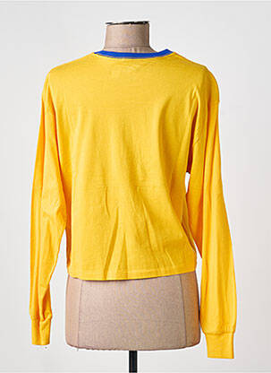 Top col rond manches longues jaune RALPH LAUREN femme