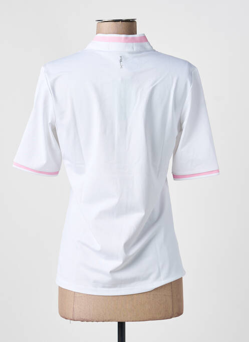 Polo manches longues manches longues blanc RALPH LAUREN femme