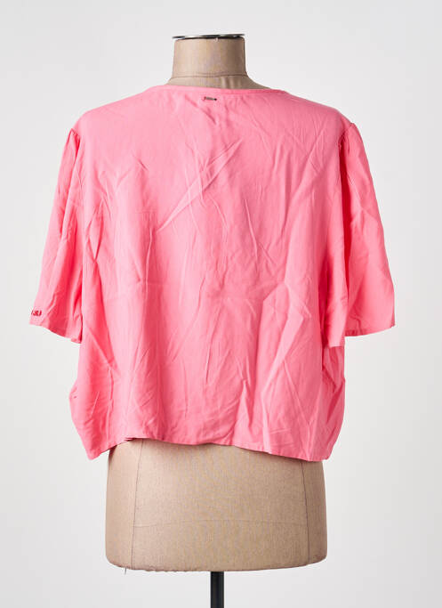 Chemisier manches courtes manches courtes rose TOMMY HILFIGER femme