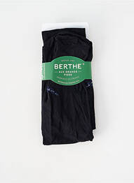 Chaussettes légère et transparente noir BERTHE AUX GRANDS PIEDS femme