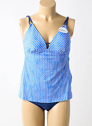 Tankini haut soutien-gorge avec mousse de rembourrage amovible bleu SUNFLAIR femme