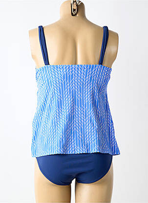 Tankini bretelles élastiquées bleu SUNFLAIR femme