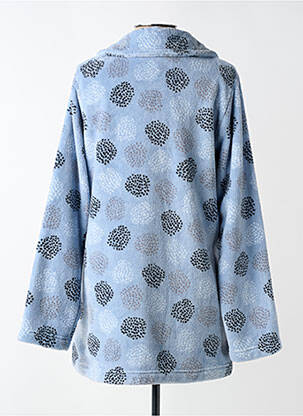 Robe de chambre stretch bleu SENORETTA femme