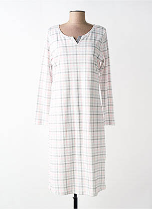 Chemise de nuit col v rose MOONKA femme