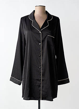 Chemise de nuit imprimé rayures noir LINGADORE femme
