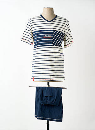 Pyjama bas short bleu ROSE POMME homme