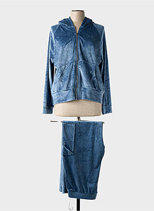 Ensemble pantalon fermeture zippée au dos bleu LINGADORE femme