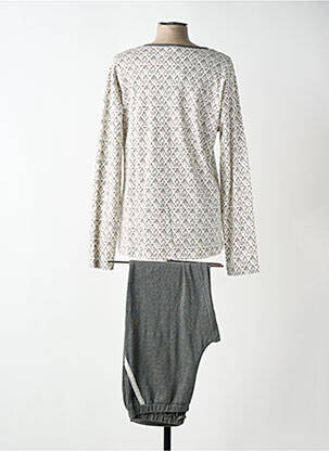 Pyjama coupe droite gris VANIA femme