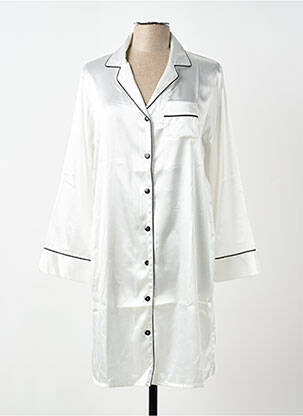 Chemise de nuit manches longues blanc CHRISTIAN CANE femme