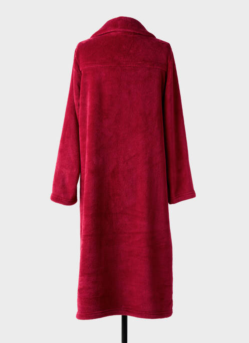 Robe de chambre fermeture zippée sur le devant rouge CANAT femme
