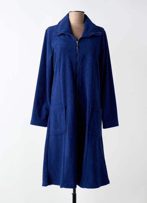 Robe de chambre fermeture zippée sur le devant bleu RINGELLA femme