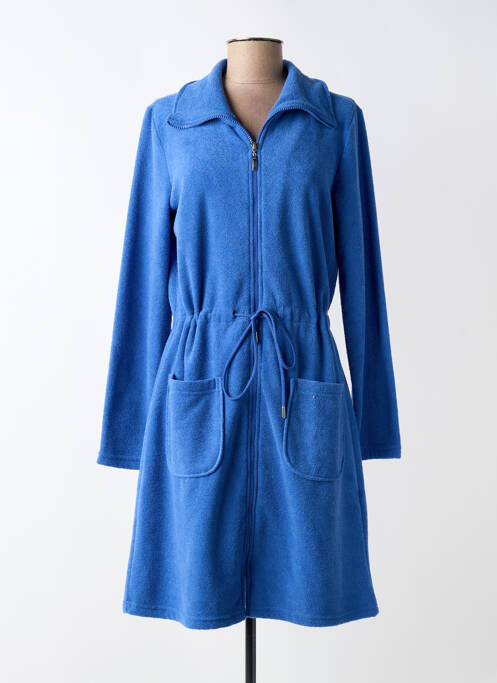 Robe de chambre tissage jersey bleu RINGELLA femme