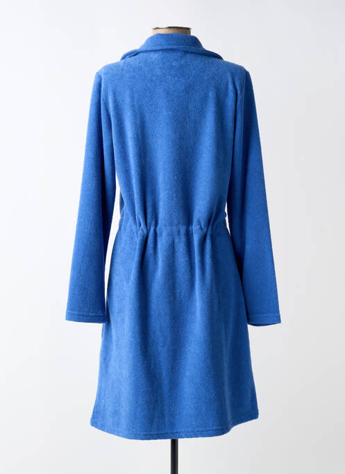 Robe de chambre tissage jersey bleu RINGELLA femme
