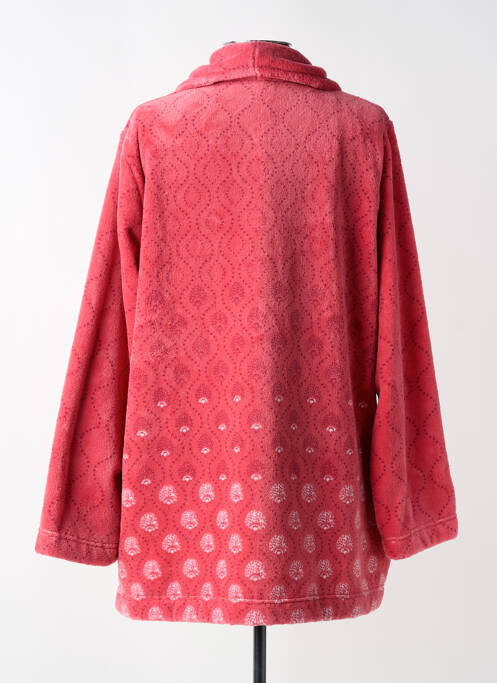 Robe de chambre fermeture zippée sur le devant rose SENORETTA femme