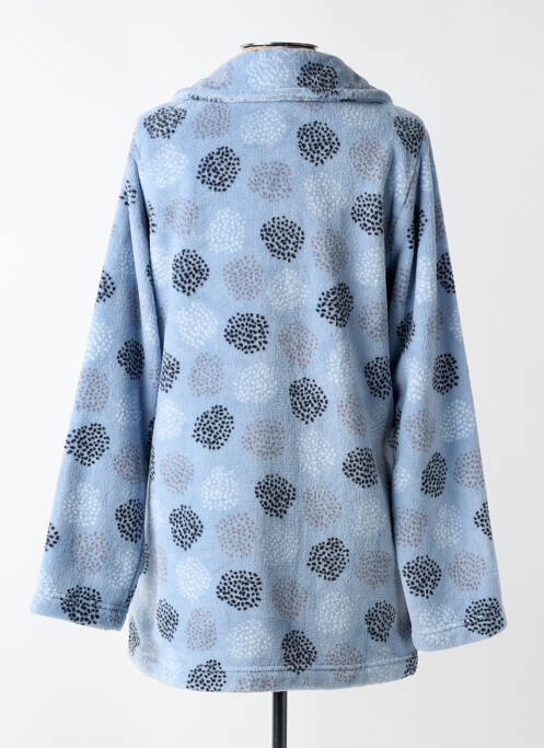 Robe de chambre stretch bleu SENORETTA femme