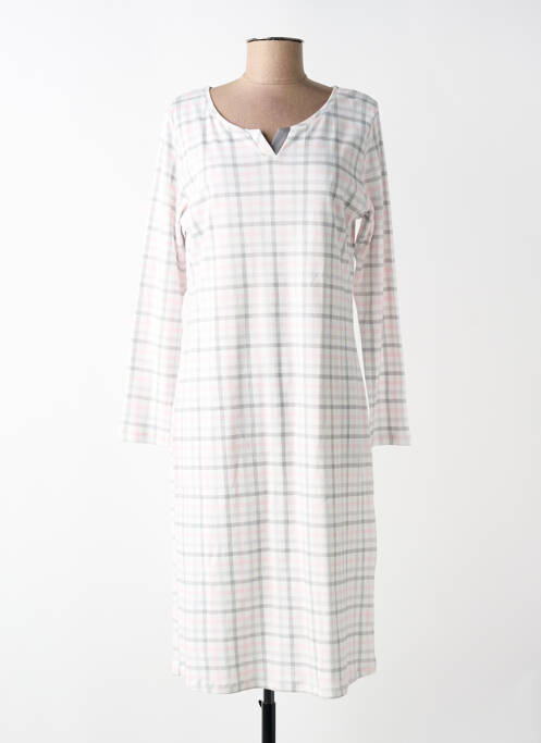 Chemise de nuit manches longues rose MOONKA femme