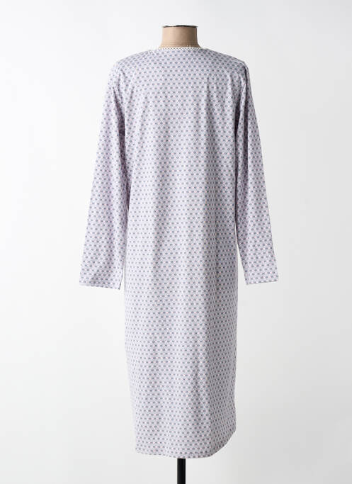 Chemise de nuit manches longues gris CANAT femme