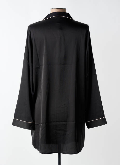 Chemise de nuit imprimé rayures noir LINGADORE femme