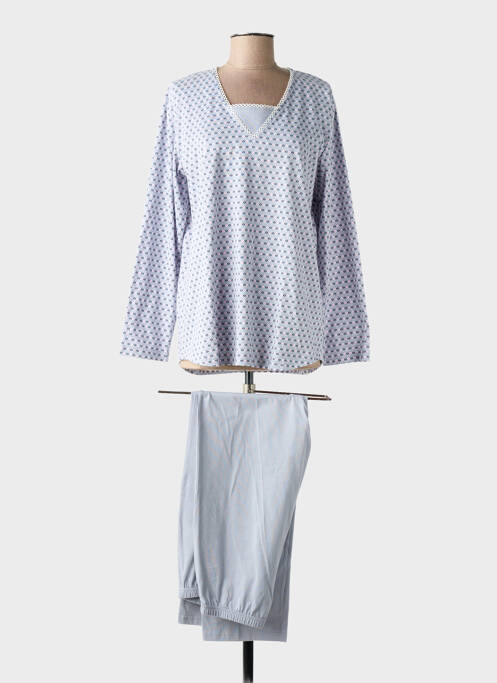 Pyjama tissage jersey gris CANAT femme