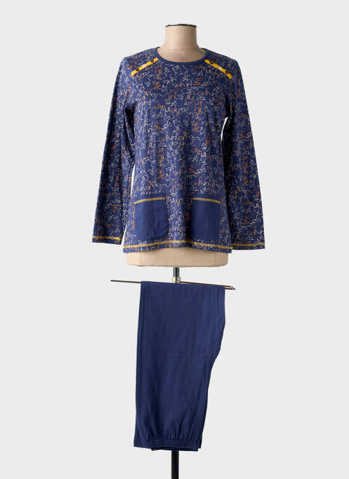 Pyjama tissage jersey bleu CHRISTIAN CANE femme
