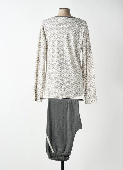 Pyjama coupe droite gris VANIA femme