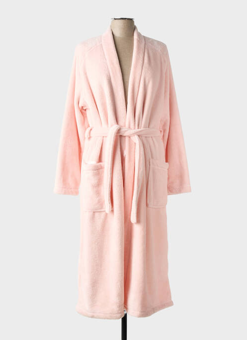 Robe de chambre col v rose TAUBERT femme